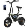 iSinwheel EB1S Compact Folding Electric Bike, 250W Motor, 36V 12Ah Battery – 1 Year Extended Warranty