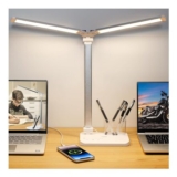 iVict Dual Swing Arm LED Desk Lamp, 5 Modes, USB