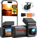 iZEEKER iD440 Front and Rear Dash Cam, 4K Front, 1080P Rear, WiFi 6