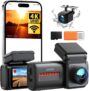 iZEEKER iD440 Front and Rear Dash Cam, 4K Front, 1080P Rear, WiFi 6
