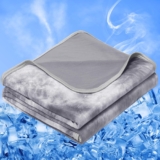 inhand Cooling Blanket Single Size Summer Cool Bedding, Cold Blanket for Sleeping, Hot Sleepers & Adults, Lightweight Summer Blanket for Single Bed, Sofa, Chair130x170cm, Grey