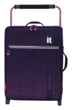 it Luggage Worlds Lightest 2 Wheel Cabin Suitcase, Purple – Free C&C