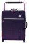 it Luggage Worlds Lightest 2 Wheel Cabin Suitcase, Purple – Free C&C