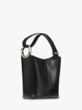 kate spade new york Halo Leather Mini Bucket Bag, Black