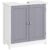 kleankin Under Sink Bathroom Cabinet, Freestanding Under Sink Cabinet with 2 Doors and Adjustable Shelf