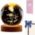 mumisuto 3D Rose Crystal Ball, Crystal Night Lights with Wooden Base, I Love You Gifts for Her, Flower Crystal Lamp, Valentines Gifts for Her