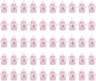 mumisuto 50PCS Candy Bottle Baby Shower, Candy Chocolate Bottles Box with Bears for Girl Baby Birthday Party Decoration (Pink)