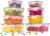 nuovva Airtight Food Storage Containers Set Plastic Food Containers with Lids Leak Proof Pantry & Kitchen Containers Meal Prep Sets with Lid 16pcs (8 Containers 8 Lids)