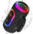 oraolo Bluetooth Speaker Portable with 24W Loud Stereo Sound, Colorful RGB Lights, TWS Pairing, Bluetooth 5.4, 15H Playtime, Support AUX/TF Card, Wireless Speaker for Outdoor Party, Home (Black)