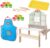 roba x Play-Doh Toy Shop for Kids – Playset Made of FSC-Certified Wood with 12 Dough Cans, 3 Wooden Tools, Apron & 3D Creative Mat – Educational Value – from 3 Years