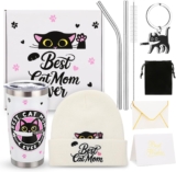 saerryor Cat Lover Gift Set for Women, Cat Mug Sets & Themed Gifts Birthday Present for Her