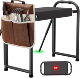 seasky Garden Kneeler and Seat, Anti-Tipping Foldable Gardener Stool Widened Thick Soft Kneeling Pad, Gardening Kneeling Bench with Handles with Tool Bag, Gardening Gift for Seniors Women