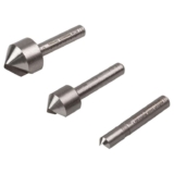wolfcraft Tool Steel Countersink Set 3pcs., Round Shank I 2504000